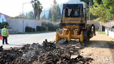 M3 magistral avtomobil yolunda yenidənqurma işləri davam edir VİDEO/FOTO