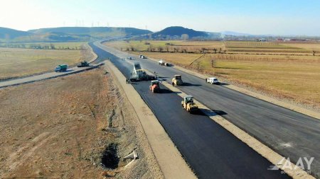 M2 magistralın 130 km-lik hissəsinin genişləndirilməsi işləri yekunlaşdırılır  VİDEO/FOTO