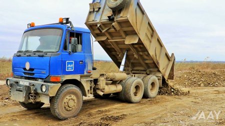 Şabranda 11.5 km uzunluğa malik avtomobil yollarının əsaslı təmirinə başlanılıb VİDEO/FOTO