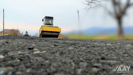 Şabranda 11.5 km uzunluğa malik avtomobil yollarının əsaslı təmirinə başlanılıb VİDEO/FOTO
