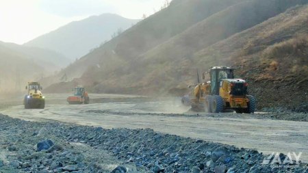 Kəlbəcər-Laçın avtomobil yolunun inşası uğurla davam etdirilir VİDEO/FOTO
