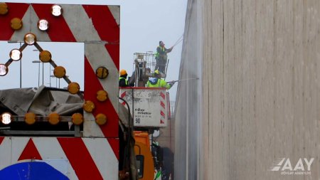 Tunellərin və tunel daxili yol elementlərinin təmizlənməsi işləri aparılır VİDEO/FOTO