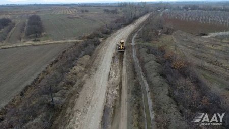 Qusarda 23 km uzunluğa malik avtomobil yolları əsaslı təmir olunur VİDEO/FOTO