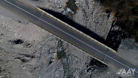 Qax rayonunda Aşağı Malax-Qaşqaçay-Armudlu yolu yenidən qurulub