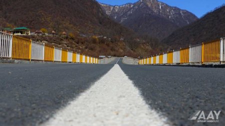 Qax rayonunda Aşağı Malax-Qaşqaçay-Armudlu yolu yenidən qurulub