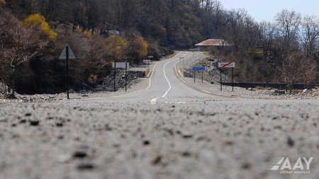 Qax rayonunda Aşağı Malax-Qaşqaçay-Armudlu yolu yenidən qurulub