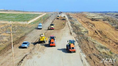 Ağdərə-Ağdam avtomobil yolunun inşasına başlanılıb