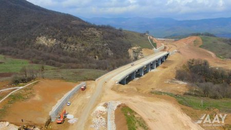 Əhmədbəyli-Füzuli-Şuşa yolunun beynəlxalq normalara uyğun tikintisi davam etdirilir VİDEO/FOTO