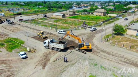 Xanməmmədli–Qaçaqkənd–Qırmızıkənd–Xol Qarabucaq–Xəzər yolunun tikintisi davam edir VİDEO/FOTO