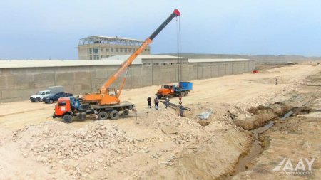 Böyükşor-Pirşağı avtomobil yolunun tikintisi sürətlə davam etdirilir VİDEO/FOTO