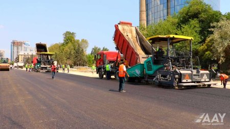 Yeni yol infrastrukuturunun yaradılması istiqamətində işlər davam etdirilir FOTO