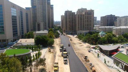 Yeni yol infrastrukuturunun yaradılması istiqamətində işlər davam etdirilir FOTO