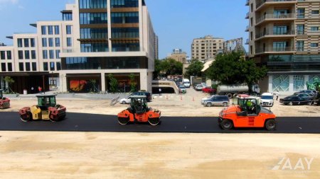 Yeni yol infrastrukuturunun yaradılması istiqamətində işlər davam etdirilir FOTO