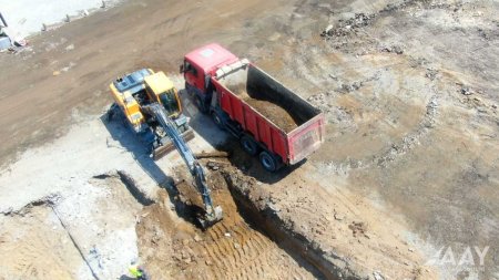 Yeni yol infrastrukuturunun yaradılması istiqamətində işlər davam etdirilir FOTO