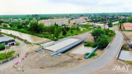 Mövcud M3 magistralının Yenikənd-Biləsuvar hissəsinin tikintisi sürətlə davam edir  VİDEO/FOTO