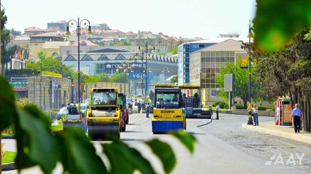 Yasamal rayonu, Mikayıl Müşfiq küçəsində təmir işləri davam etdirilir   VİDEO/FOTO