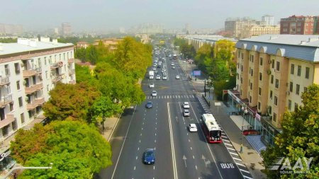 Paytaxtın Azadlıq prospektinin bir hissəsi təmir edilib VİDEO/FOTO