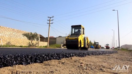 Mehdiabad-Digah-Məmmədli avtomobil yolunda təmir işləri aparılır VİDEO/FOTO