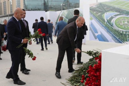 AAYDA-nın rəhbərliyi və əməkdaşları Zəfər parkında olublar FOTO