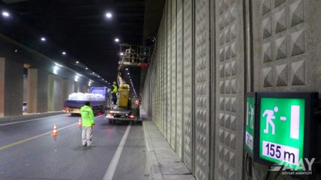 Tunel, körpü və keçidlərin təmizlənməsi işləri aparılıb VİDEO/FOTO